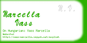 marcella vass business card